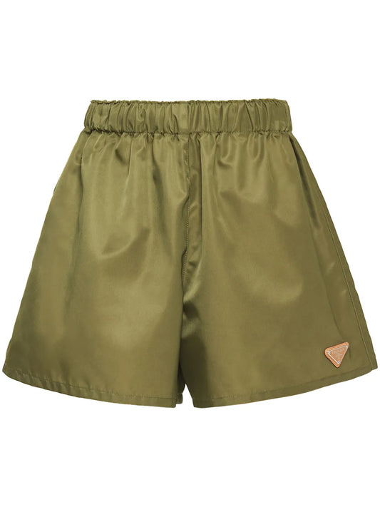 Re-Nylon Triangle-Logo Shorts