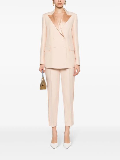 Wool-Blend Tailored Trousers