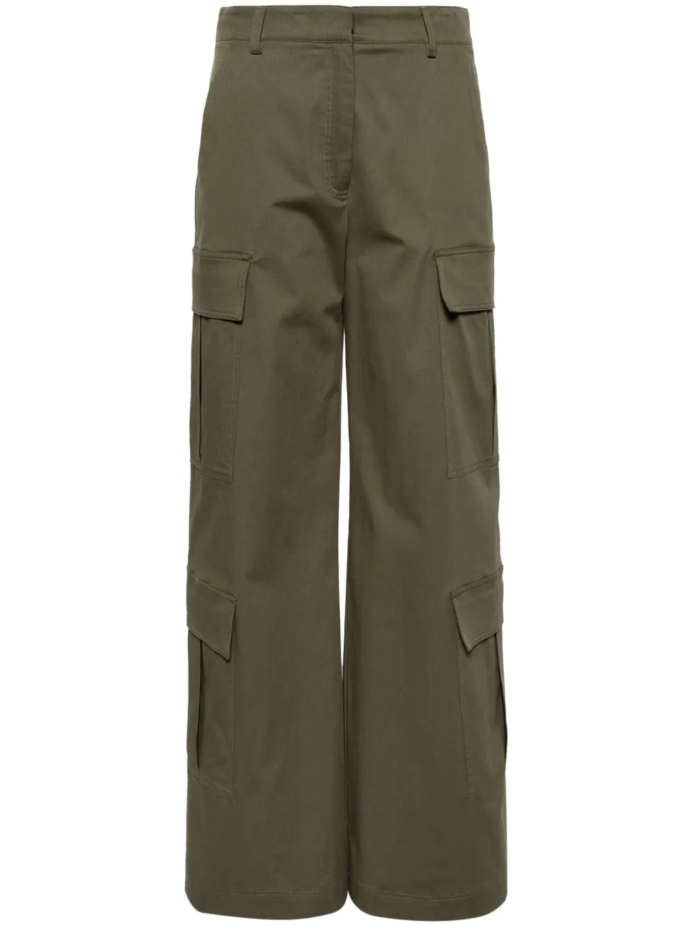 Wide-Leg Cargo Trousers