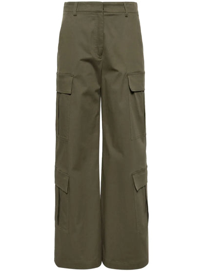 Wide-Leg Cargo Trousers