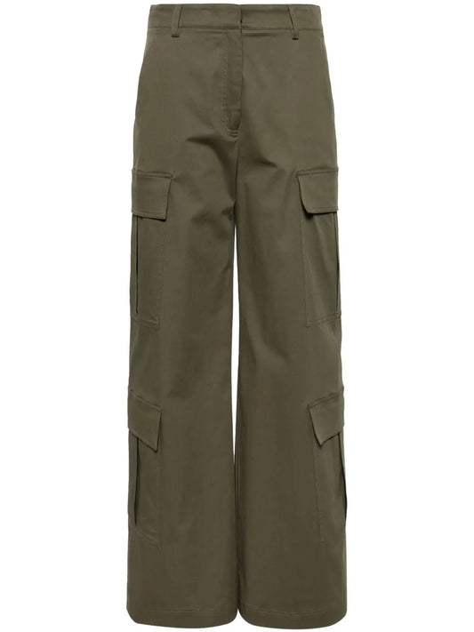 Wide-Leg Cargo Trousers