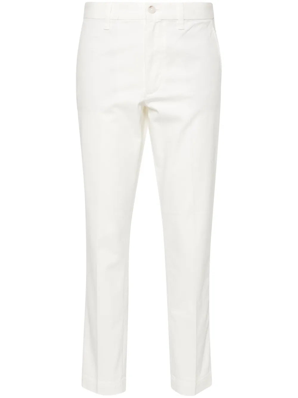 High-Waisted Slim-Fit Trousers