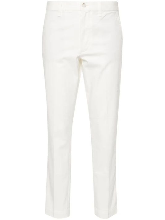 High-Waisted Slim-Fit Trousers
