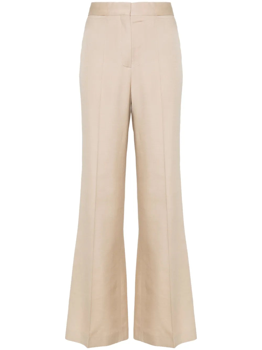 High-Waisted Flared Trousers