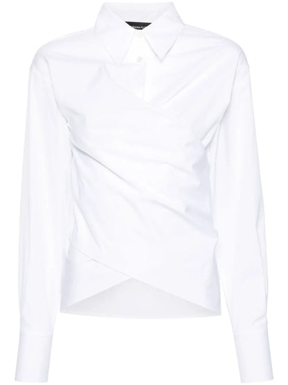 Tied Cropped Shirt
