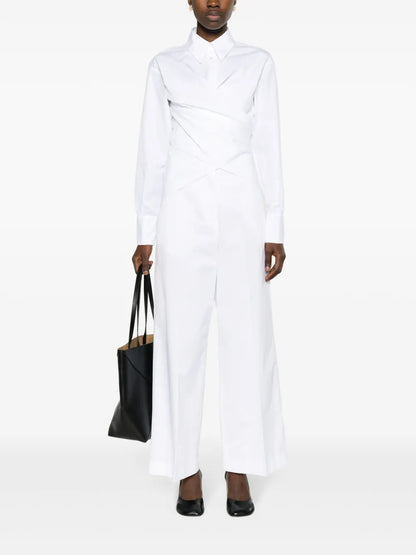 Wide-Leg Tailored Trousers
