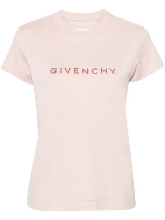 Flocked-Logo T-Shirt