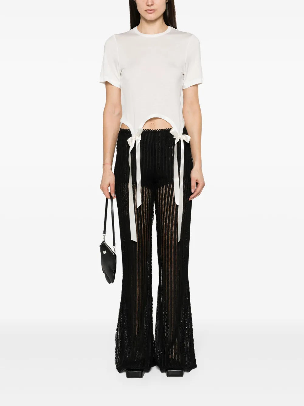 Bow-Detail Cotton T-Shirt