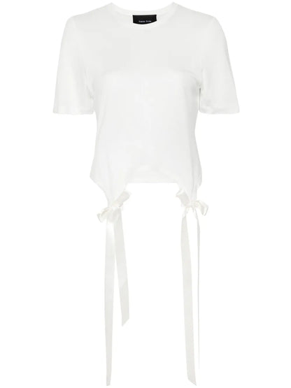 Bow-Detail Cotton T-Shirt