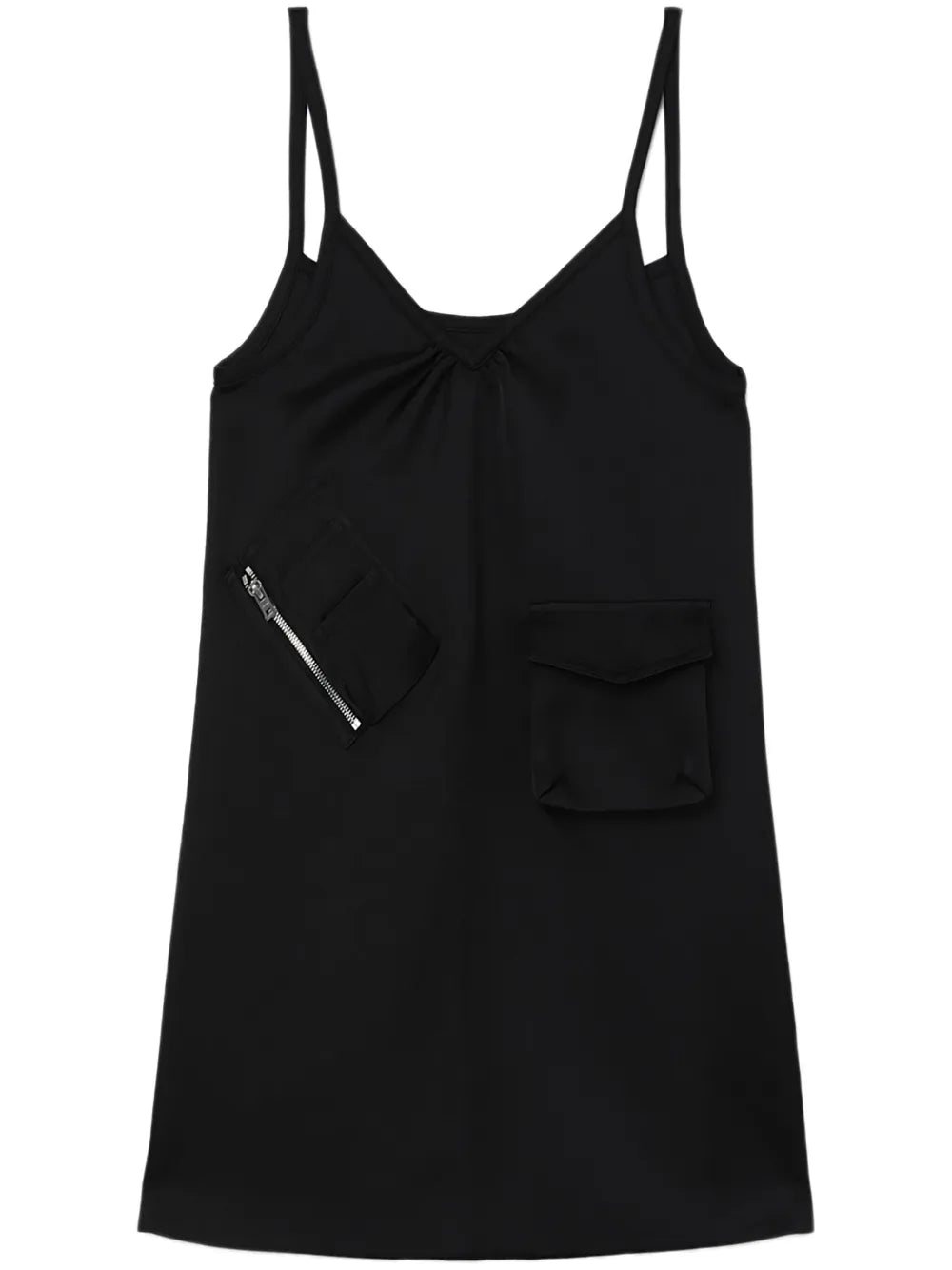 V-Neck Slip Minidress