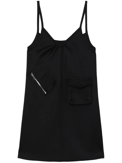 V-Neck Slip Minidress