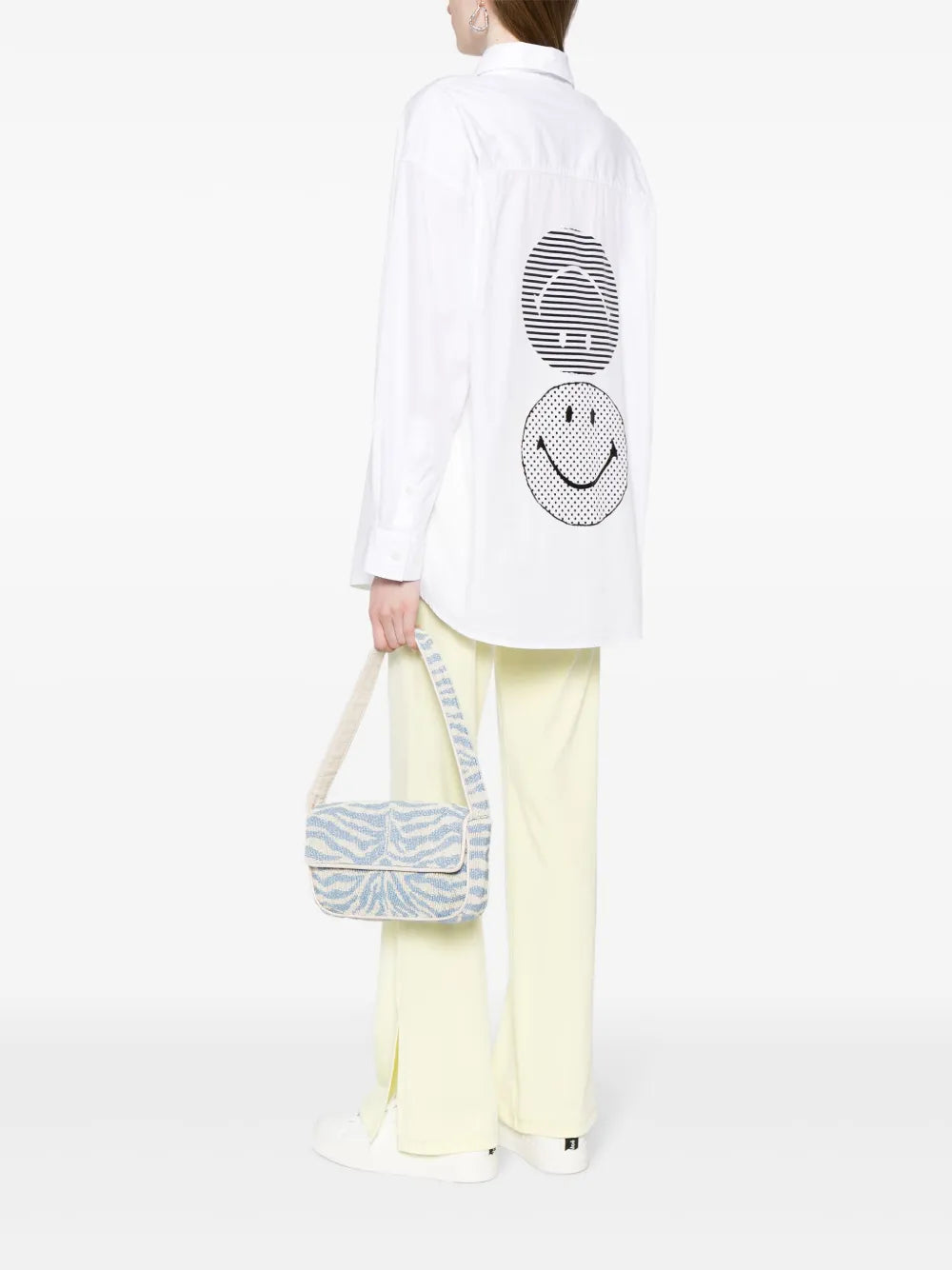Smiley-Motif Cotton Shirt