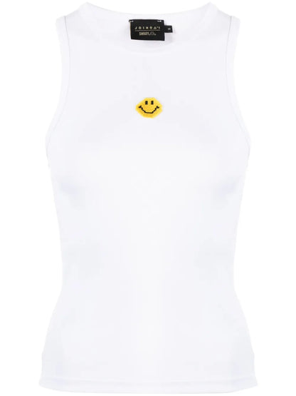 Smiley-Motif Tank Top