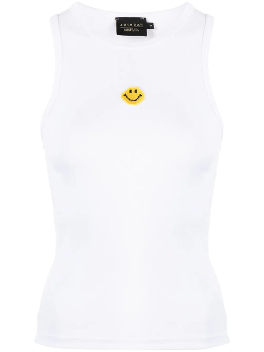 Smiley-Motif Tank Top