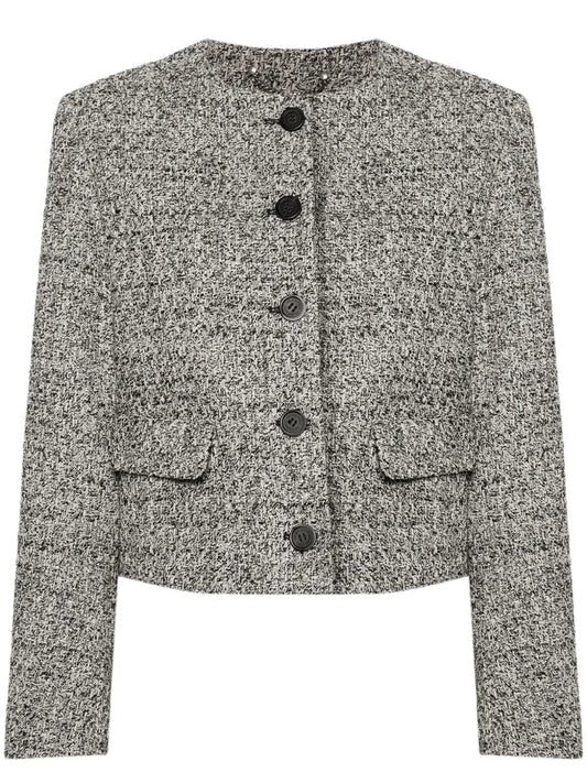 Bouclé Cropped Jacket