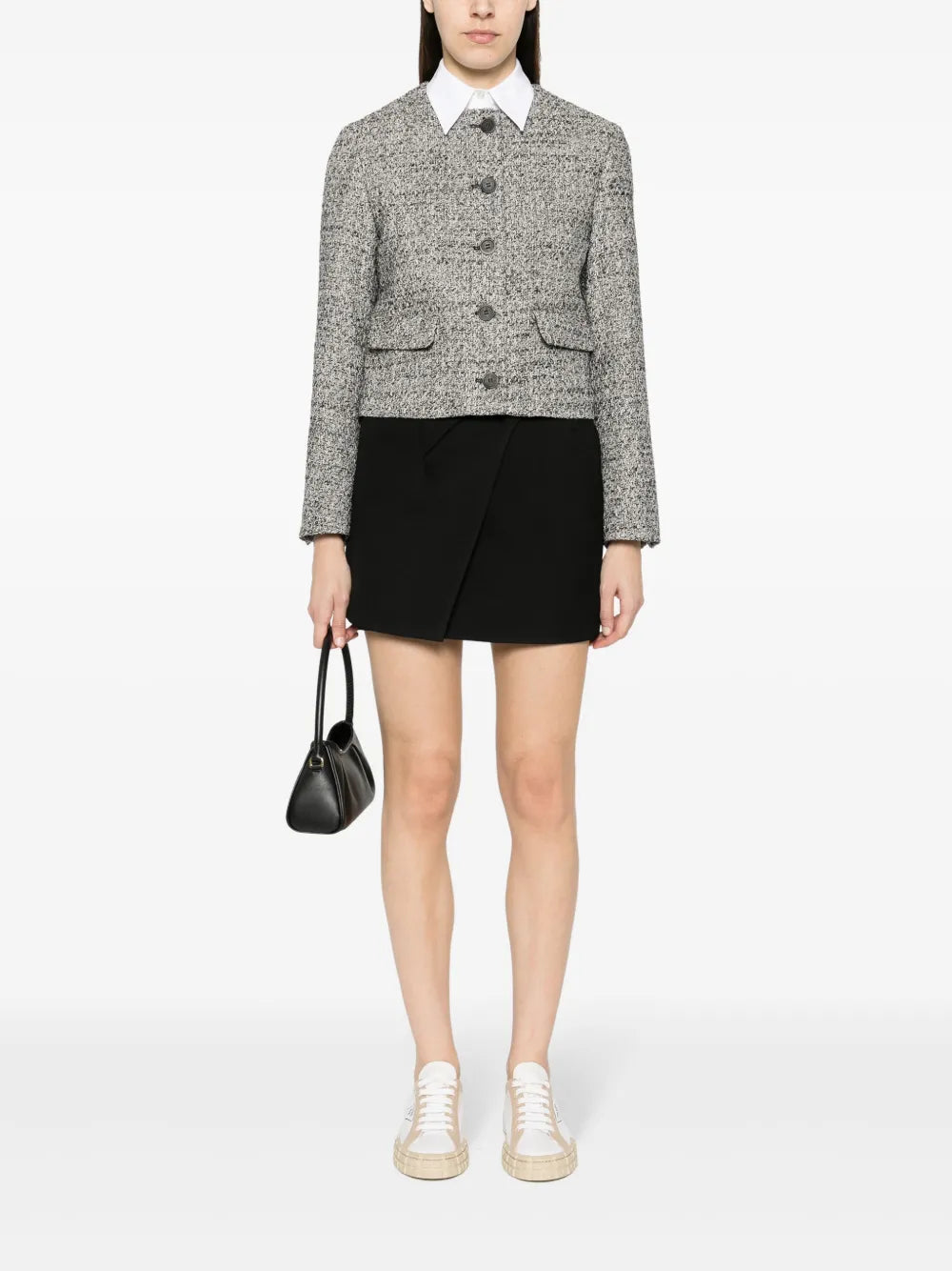 Bouclé Cropped Jacket