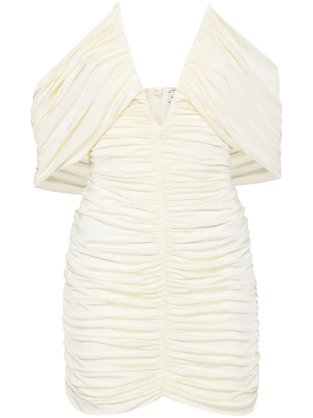 Off-Shoulder Ruched Minidress