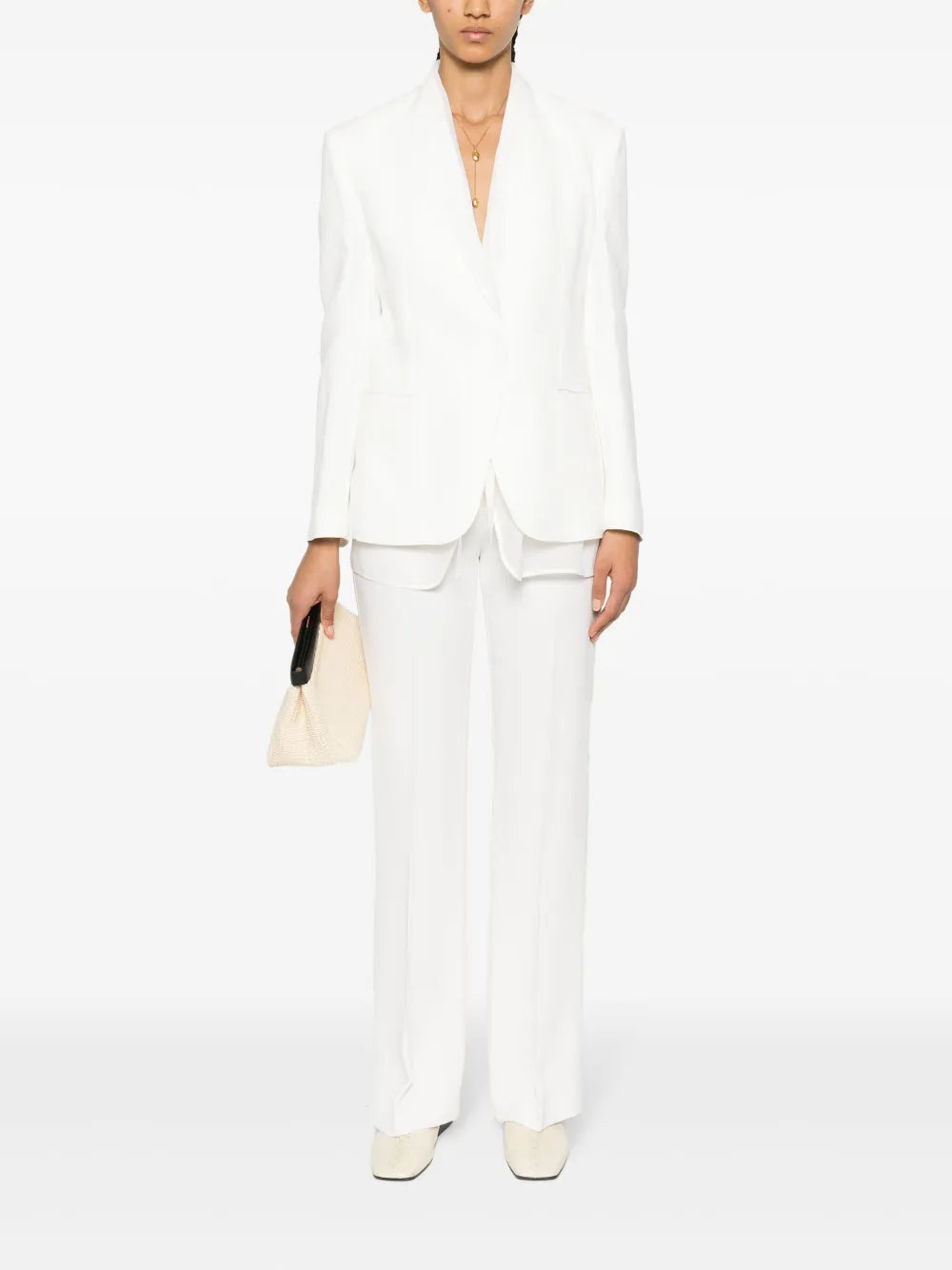 Layered Single-Breasted Blazer
