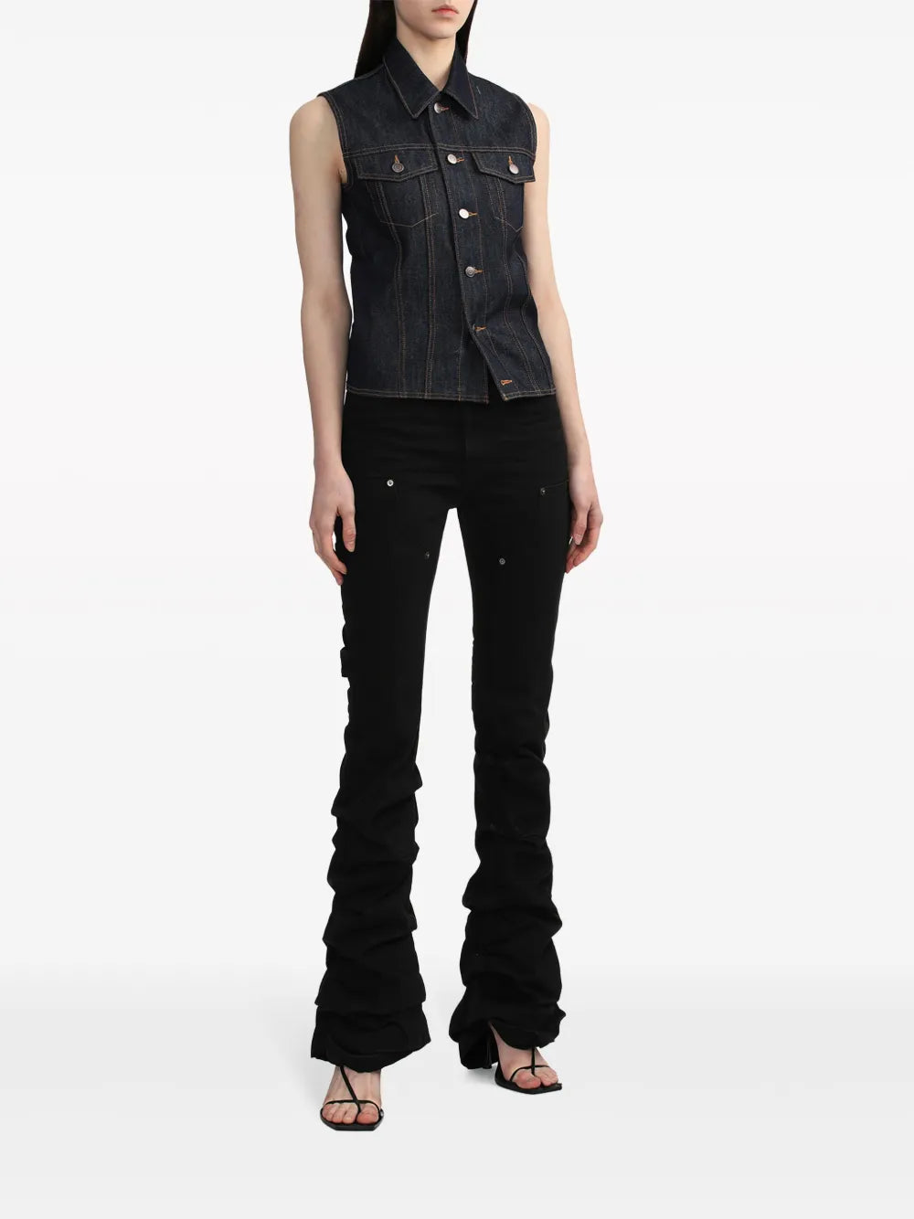 Sleeveless Denim Vest