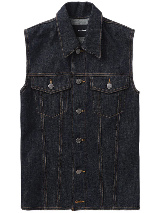Sleeveless Denim Vest