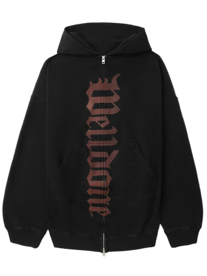 Logo-Print Zipped Hoodie