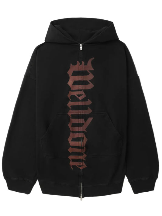 Logo-Print Zipped Hoodie