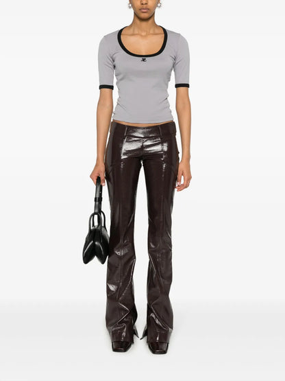 Holistic Contrast Cotton T-Shirt