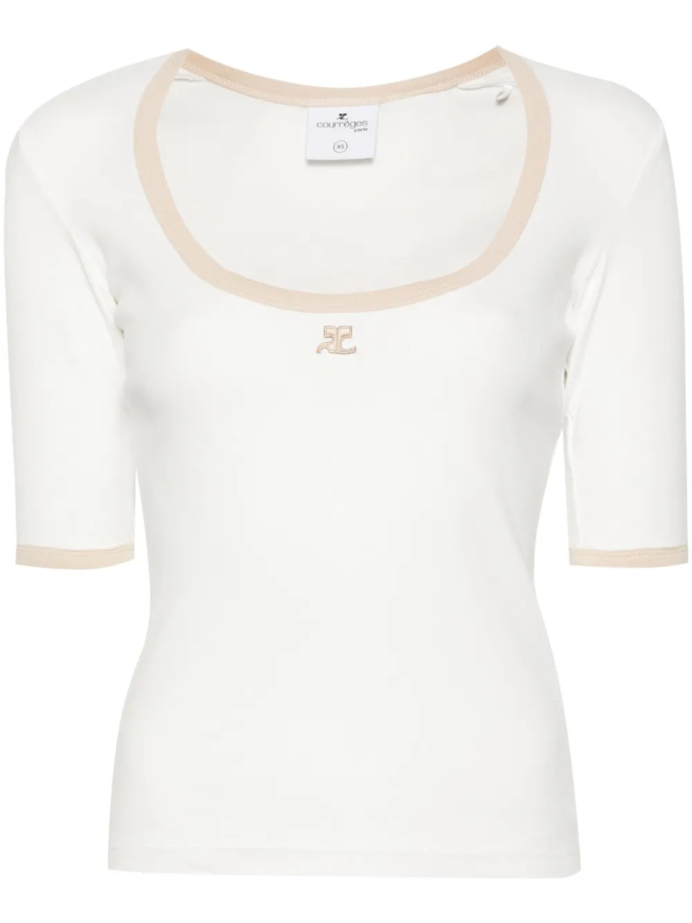 Holistic Contrast Cotton T-Shirt
