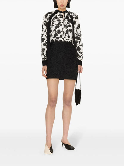 Gaetana Floral-Print Cotton Blouse
