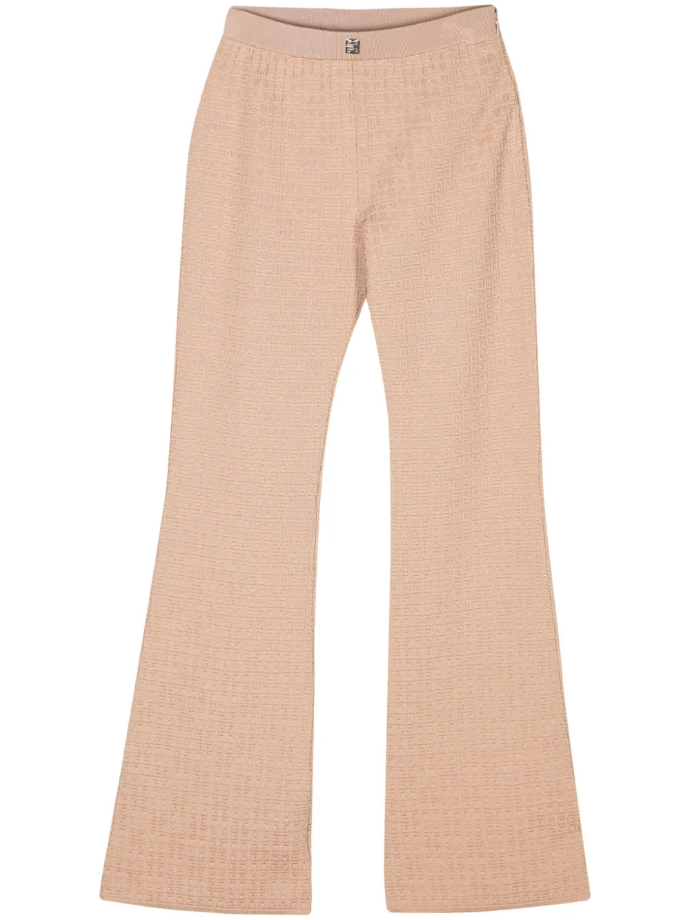 4G-Jacquard Flared Trousers