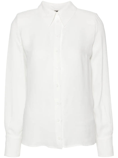 Semi-Sheer Voile Shirt