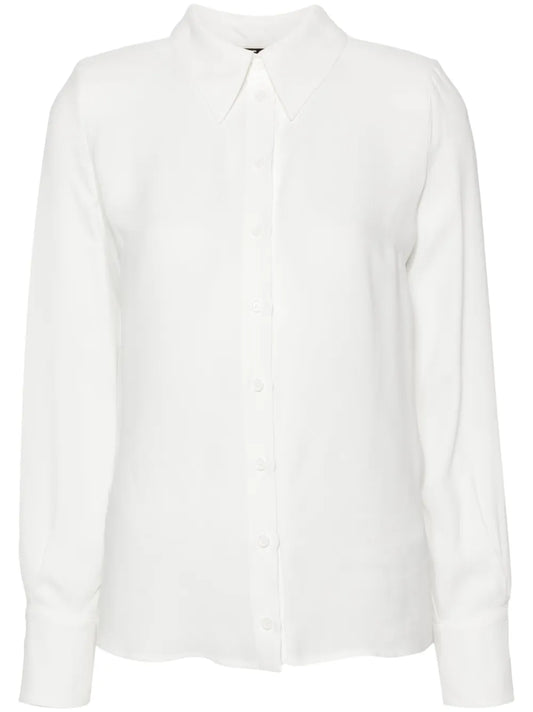 Semi-Sheer Voile Shirt
