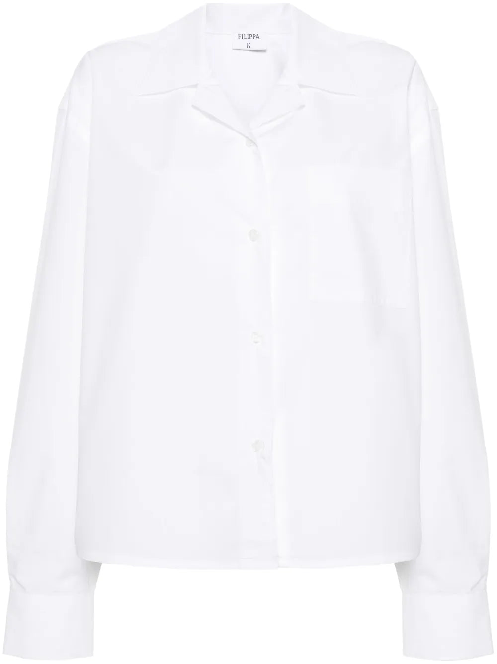 Camp-Collar Poplin Shirt