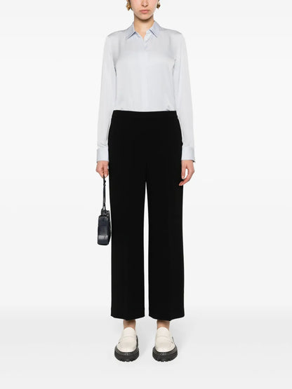Mid-Rise Wide-Leg Trousers