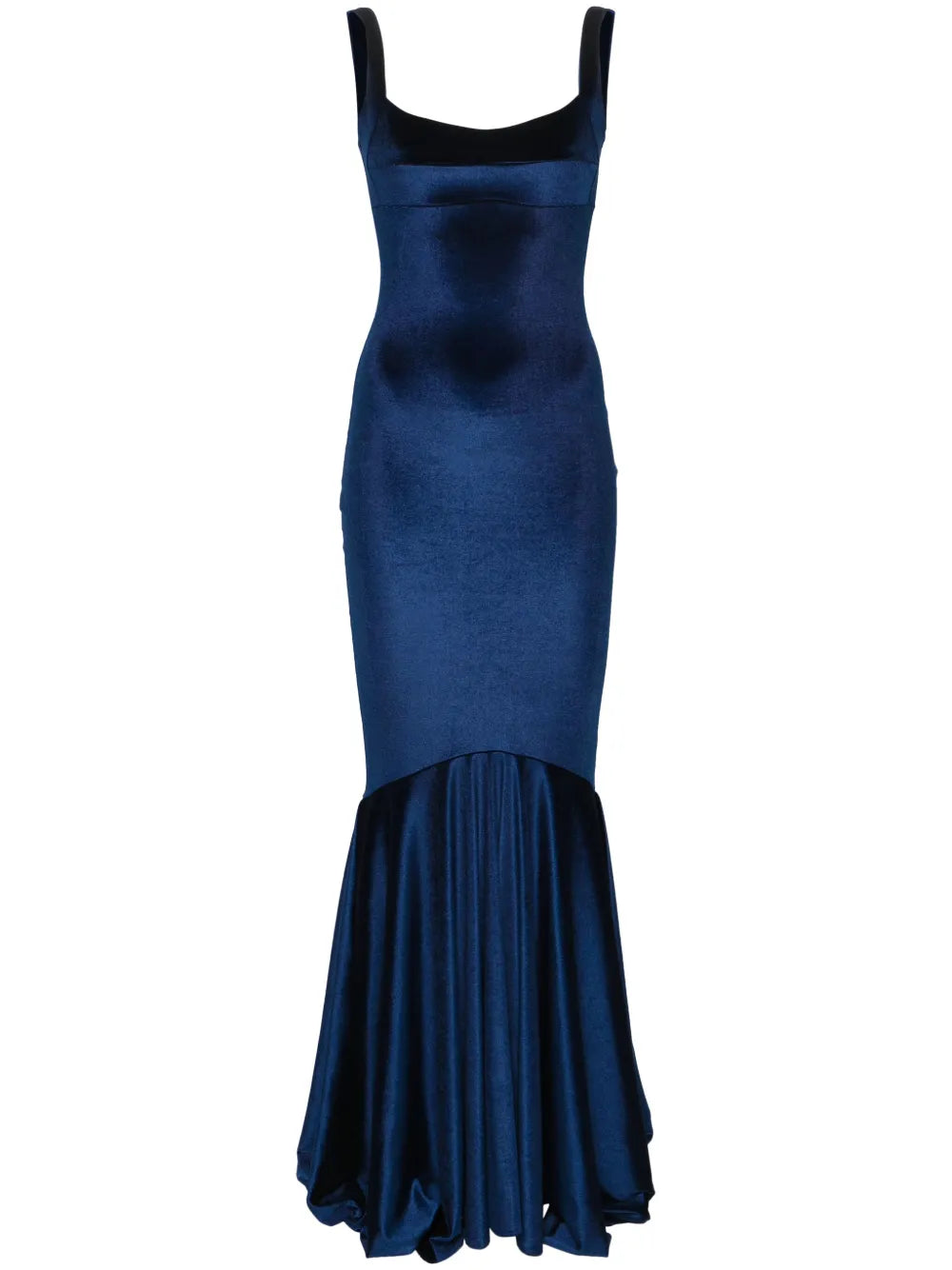 Sleeveless Velvet Mermaid Gown