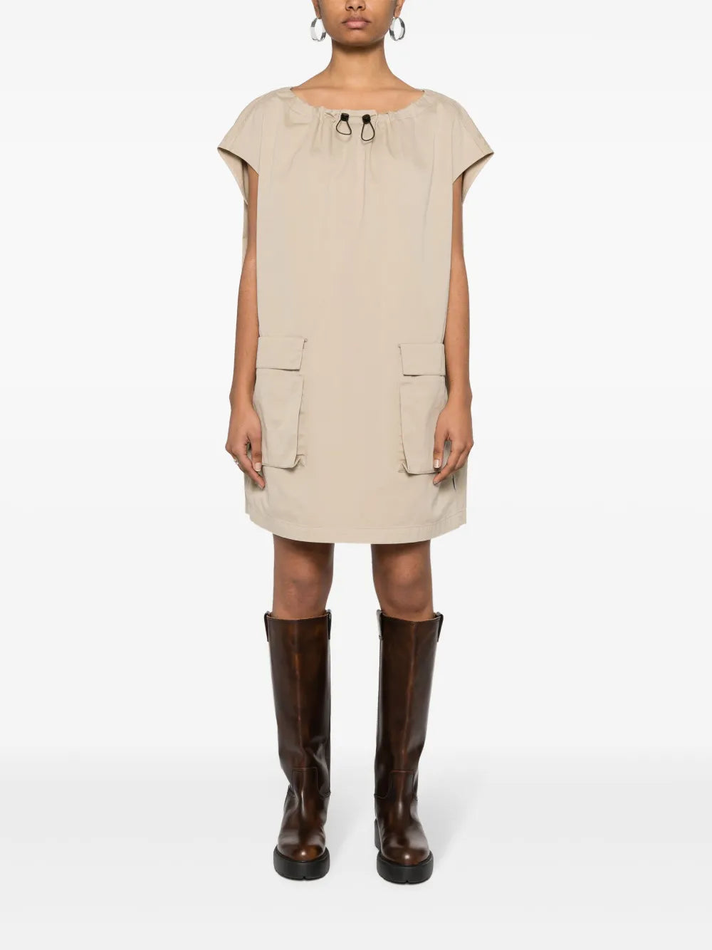 Cotton Poplin Mini Dress