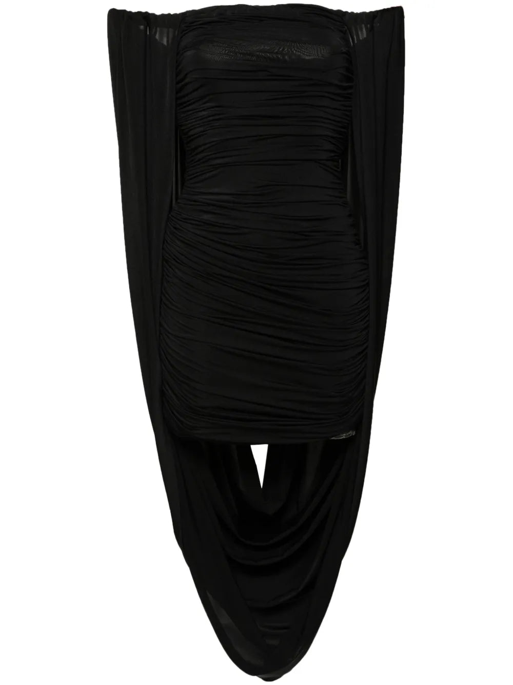 Off-Shoulder Draped Mini Dress