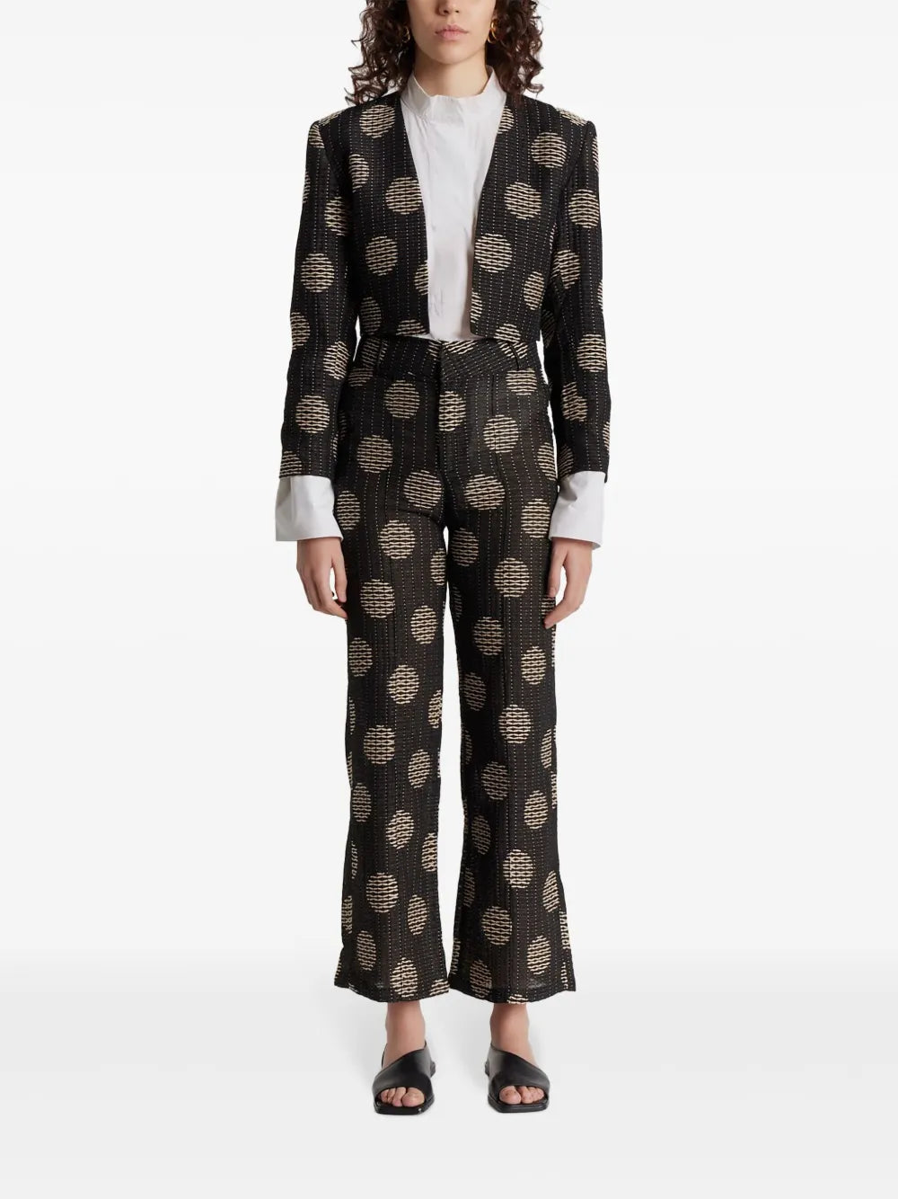 Helmut Geometric-Pattern Print Blazer