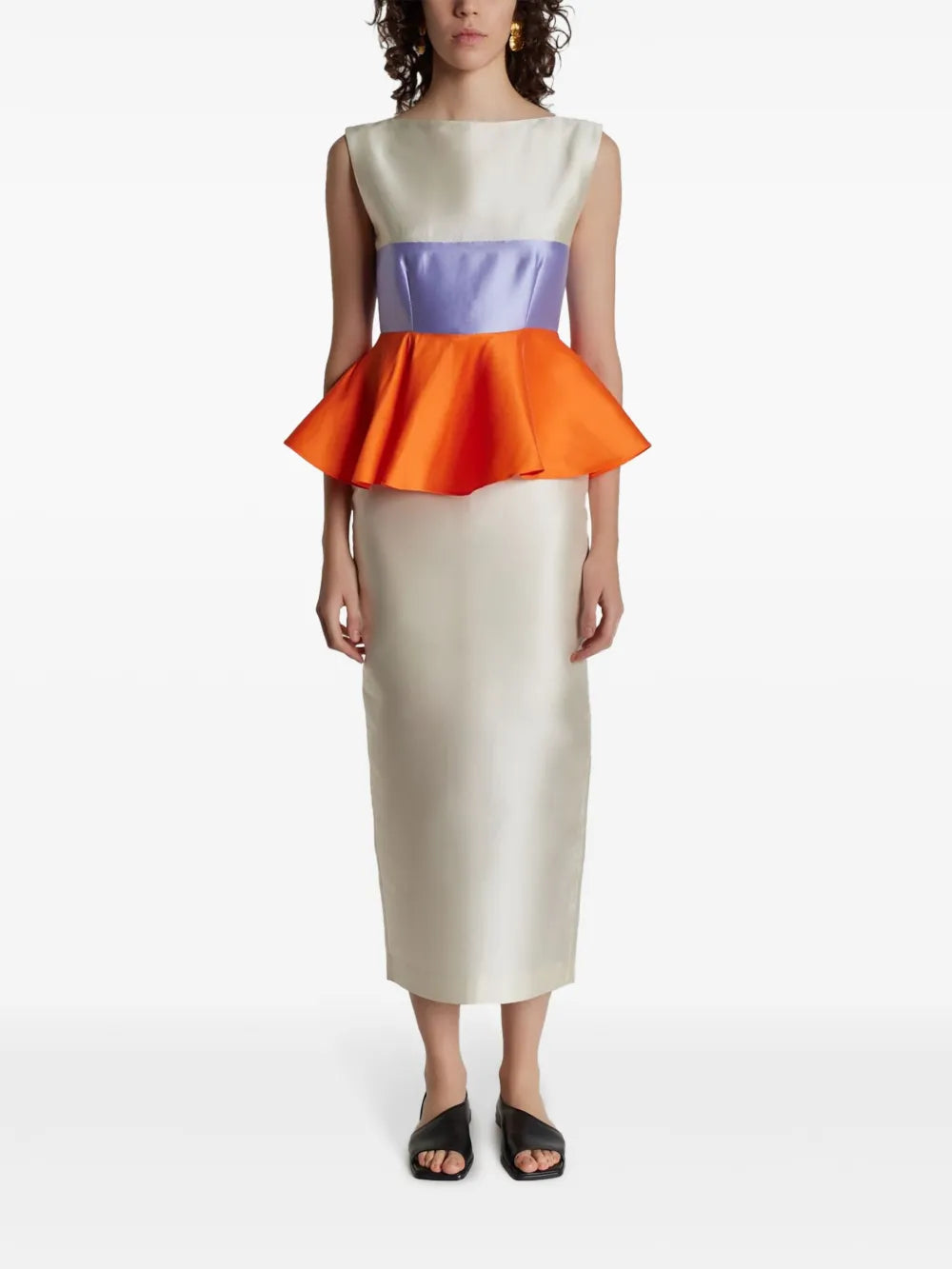 Cy Ruffle-Detailing Dress