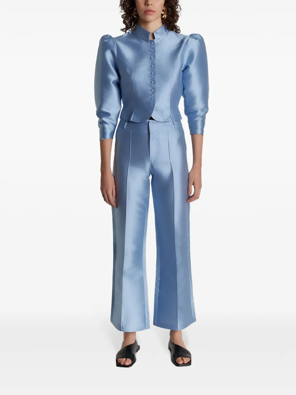 Yoshi Pressed-Crease Trousers