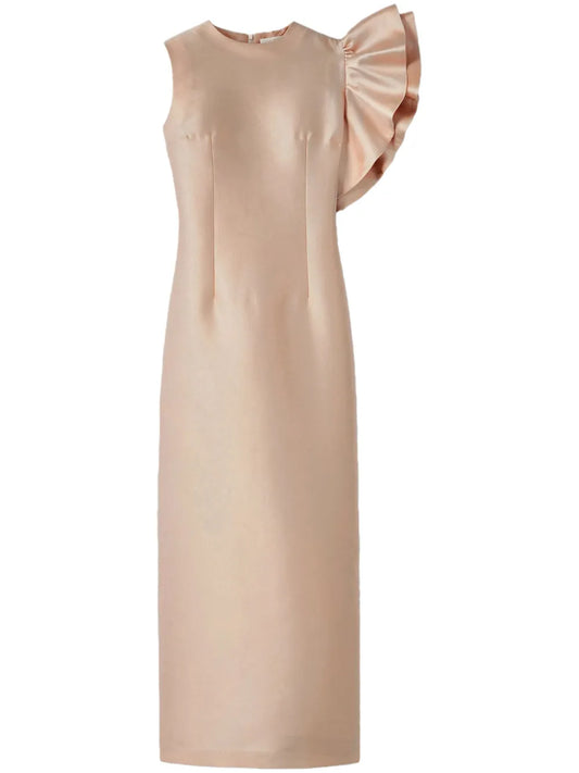 Franz Ruffle-Detailing Dress