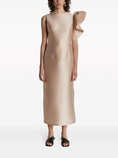 Franz Ruffle-Detailing Dress