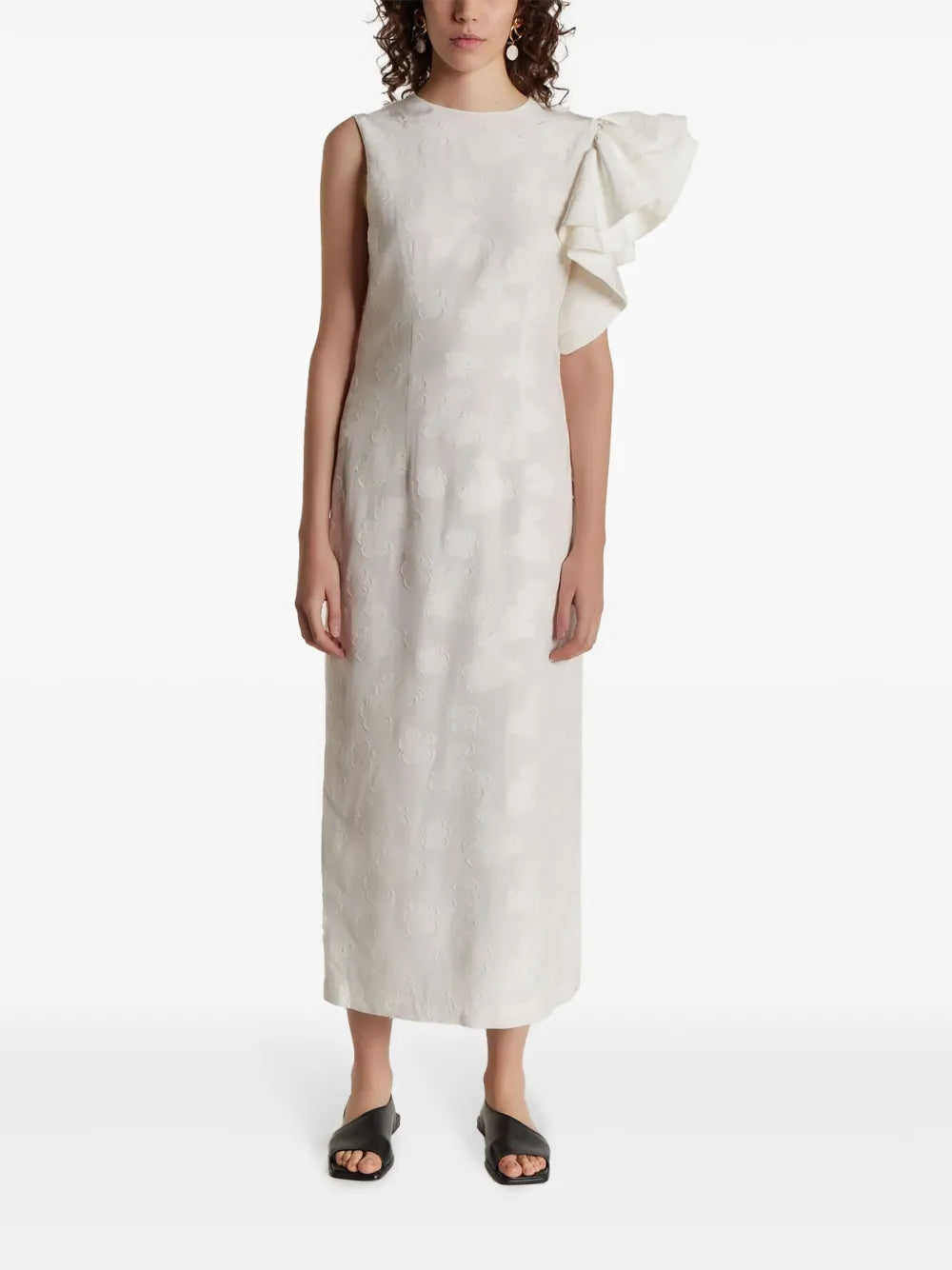 Franz Ruffle-Detailing Dress