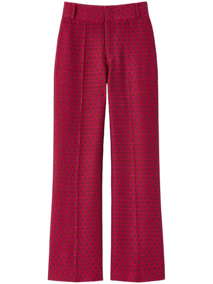 Yoshismart Jacquard Cropped Trousers