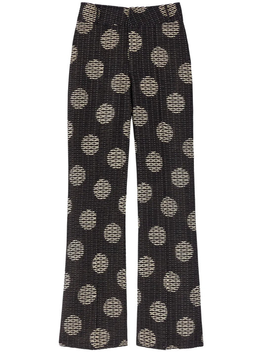 Yoshismart Jacquard Cropped Trousers