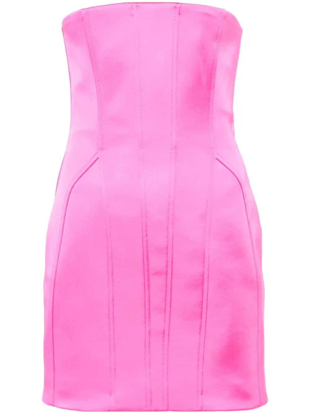 Strapless Satin Mini Dress