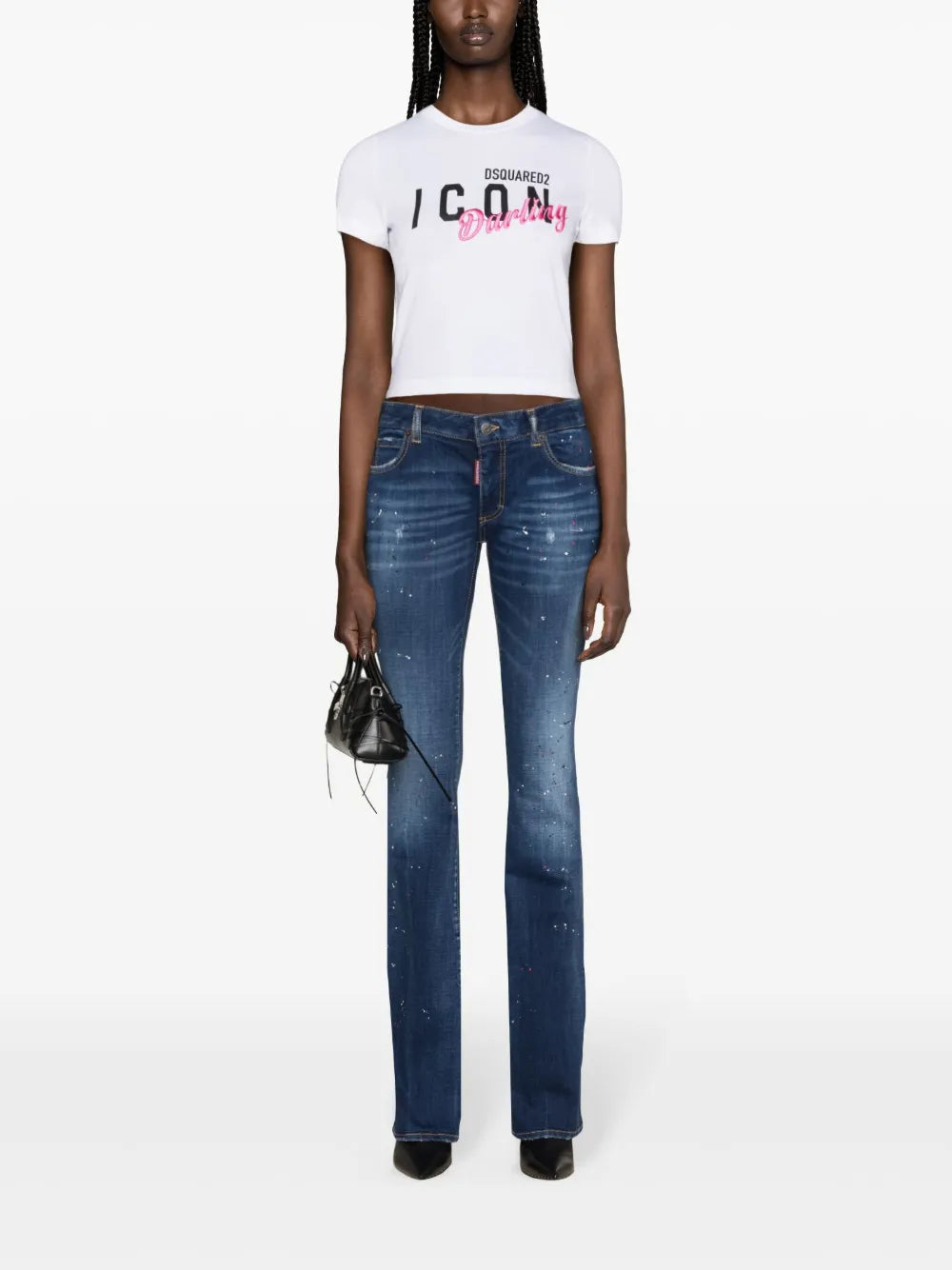 Twiggy Mid-Rise Flared Jeans