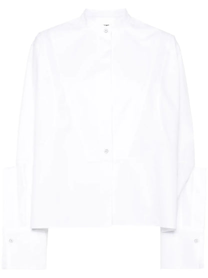 Cropped Cotton Poplin Shirt