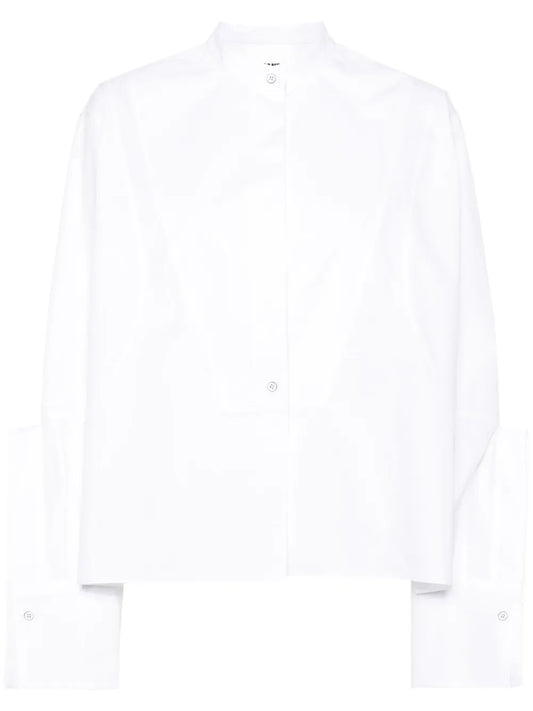 Cropped Cotton Poplin Shirt