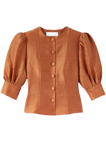 Jasper Plissé Blouse